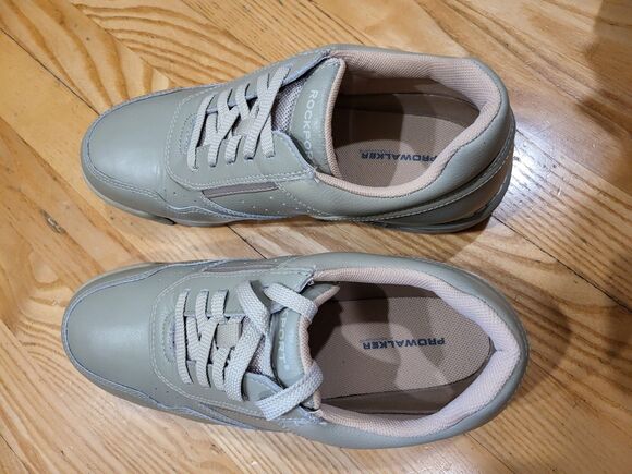 Rockport Men’s M7100 Pro Walker Walking Shoes – Sport White/Wheat – Size 7.5 M